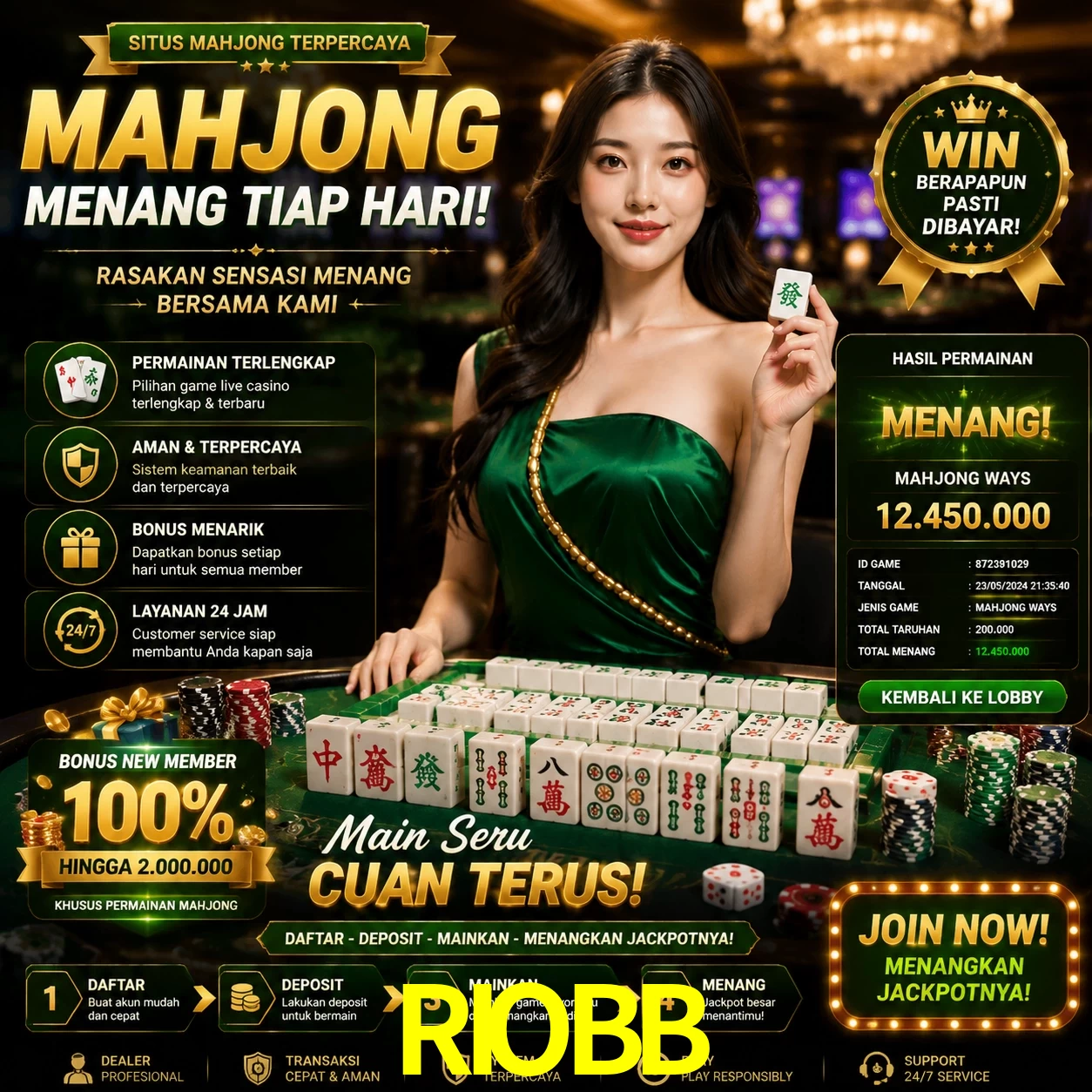Cashback VIP RIOBB - reembolso semanal